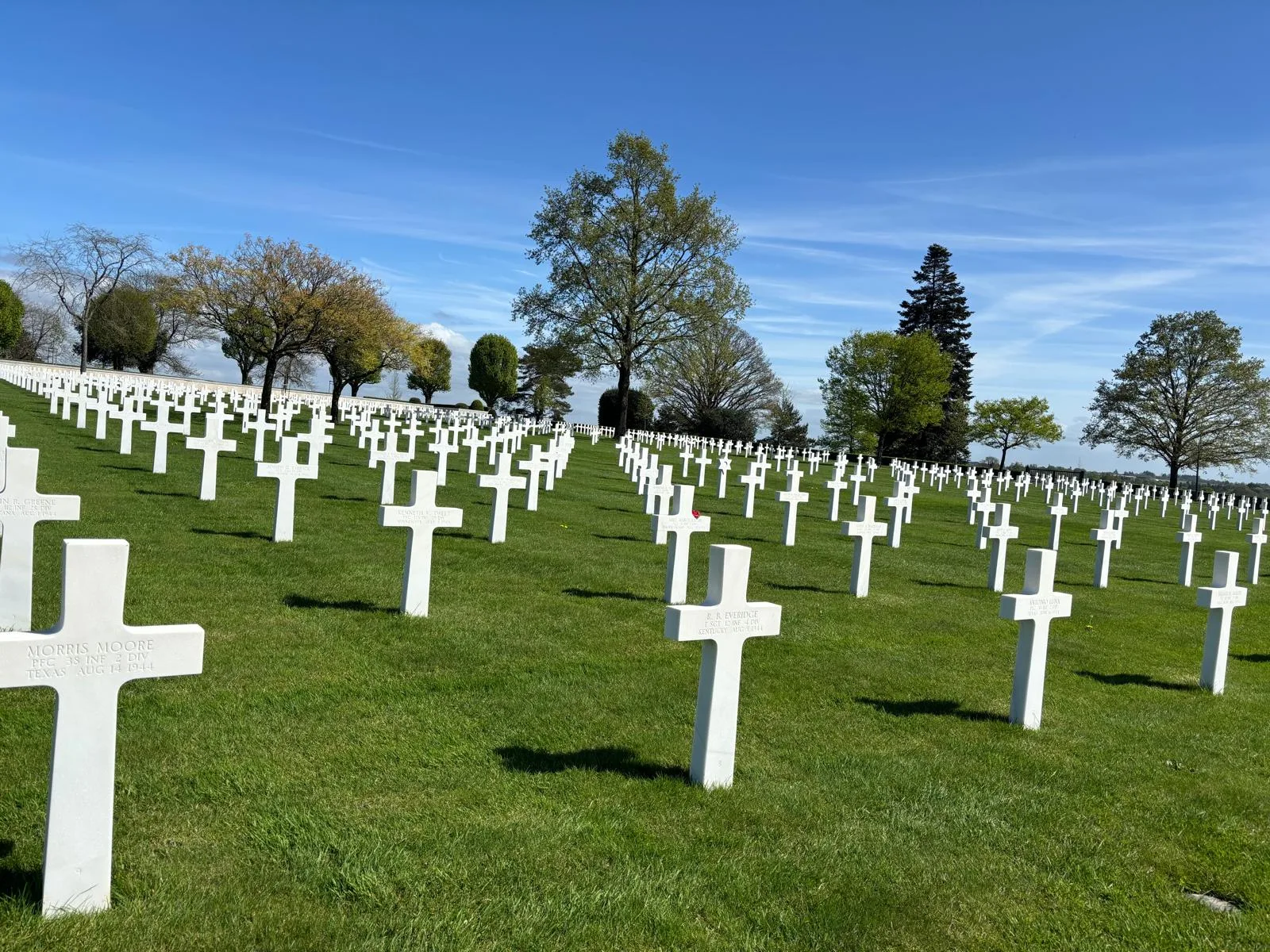 The Brittany American Cemetery at Saint-James