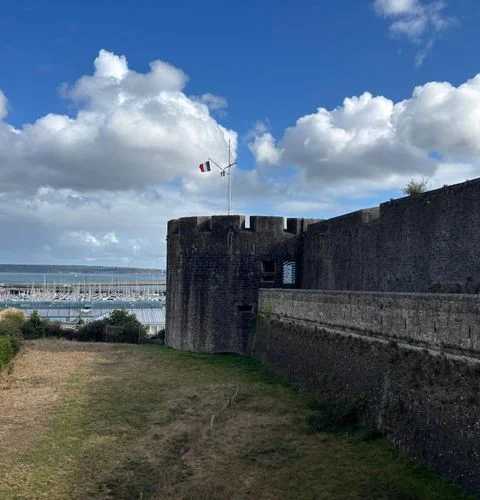 Medieval castle of Brest overlooking the harbor