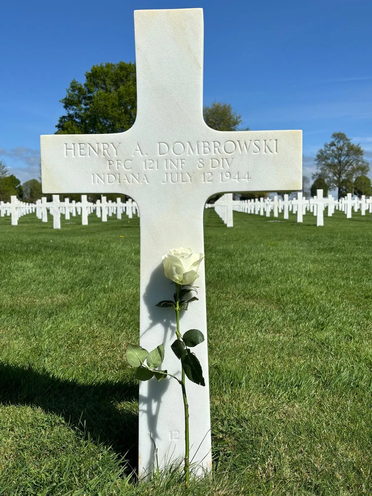 The Dombrowski Brothers, Two Sons of Indiana Who Rest Side by Side at the Brittany American Cemetery