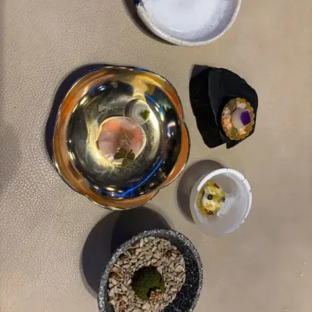 Amuse-bouches at a Michelin-starred table in the Brière