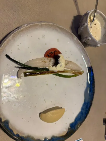 Sole fillet plated by Chef Guerin