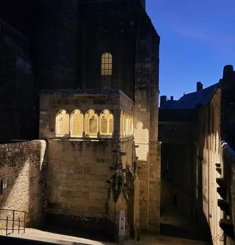 Mont Saint-Michel at night