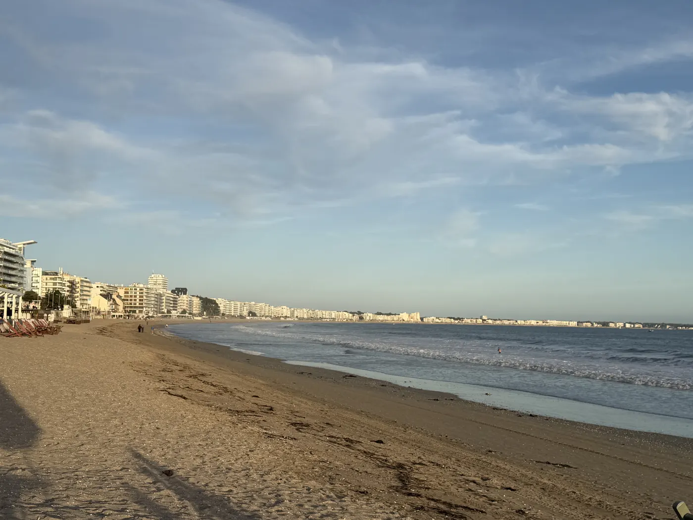 The long sandy beach and seafront of La Baule