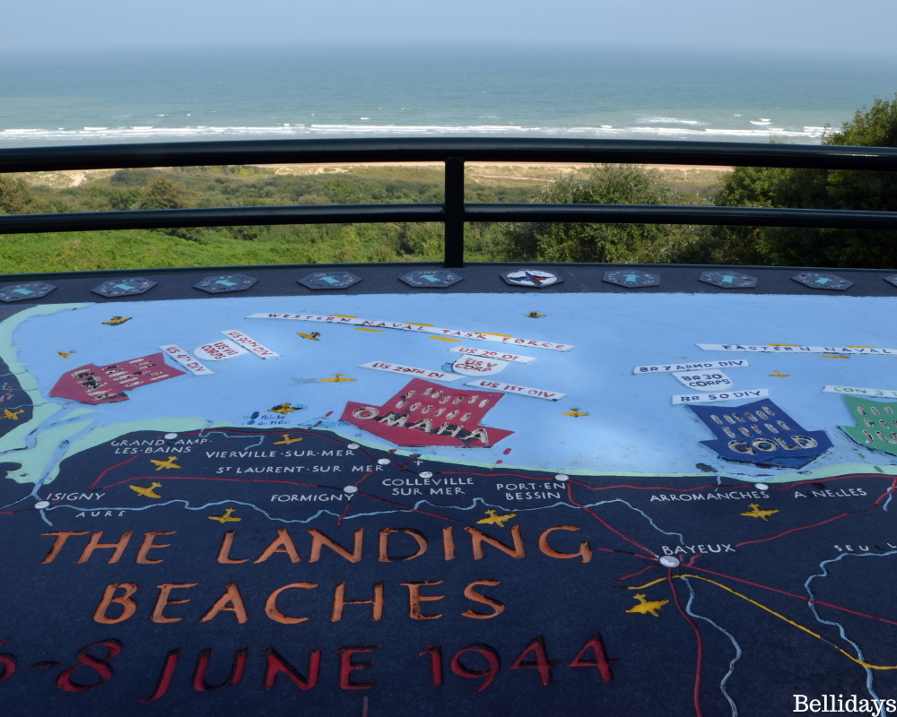 map landing beaches